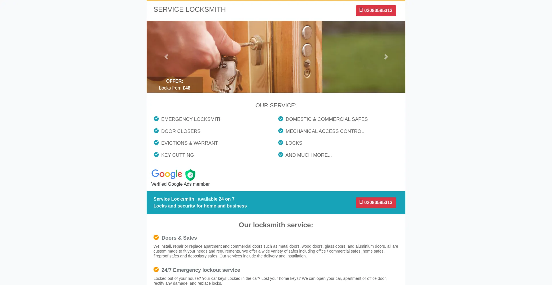 Screenshot of lock24.pro homepage