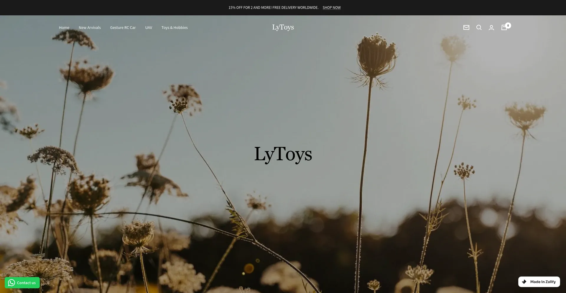 Screenshot of lytoys.shop homepage