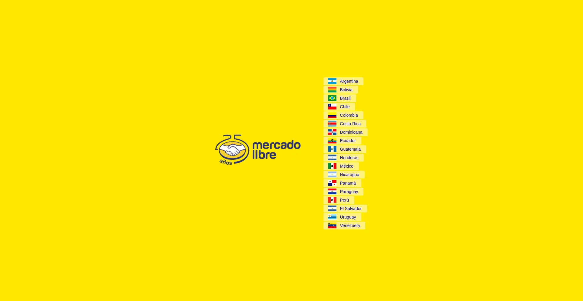 Screenshot of mercadolibre.com homepage