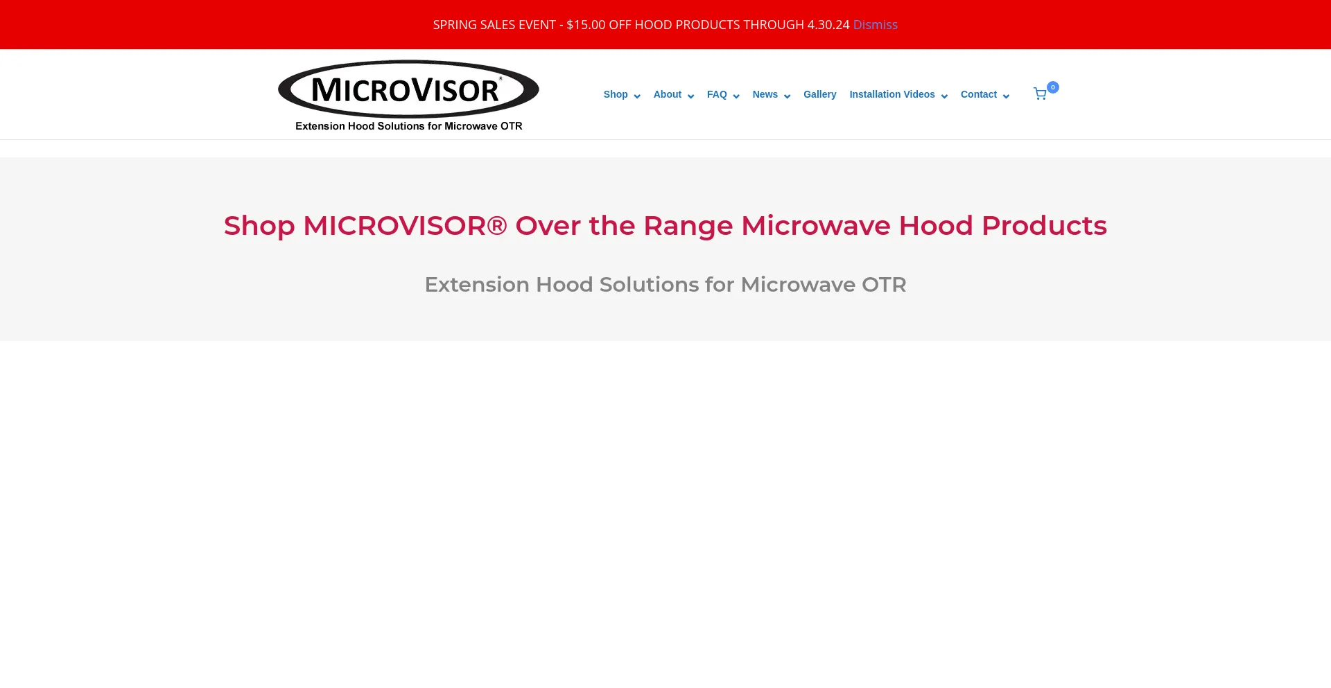 Screenshot of microvisorhood.com homepage