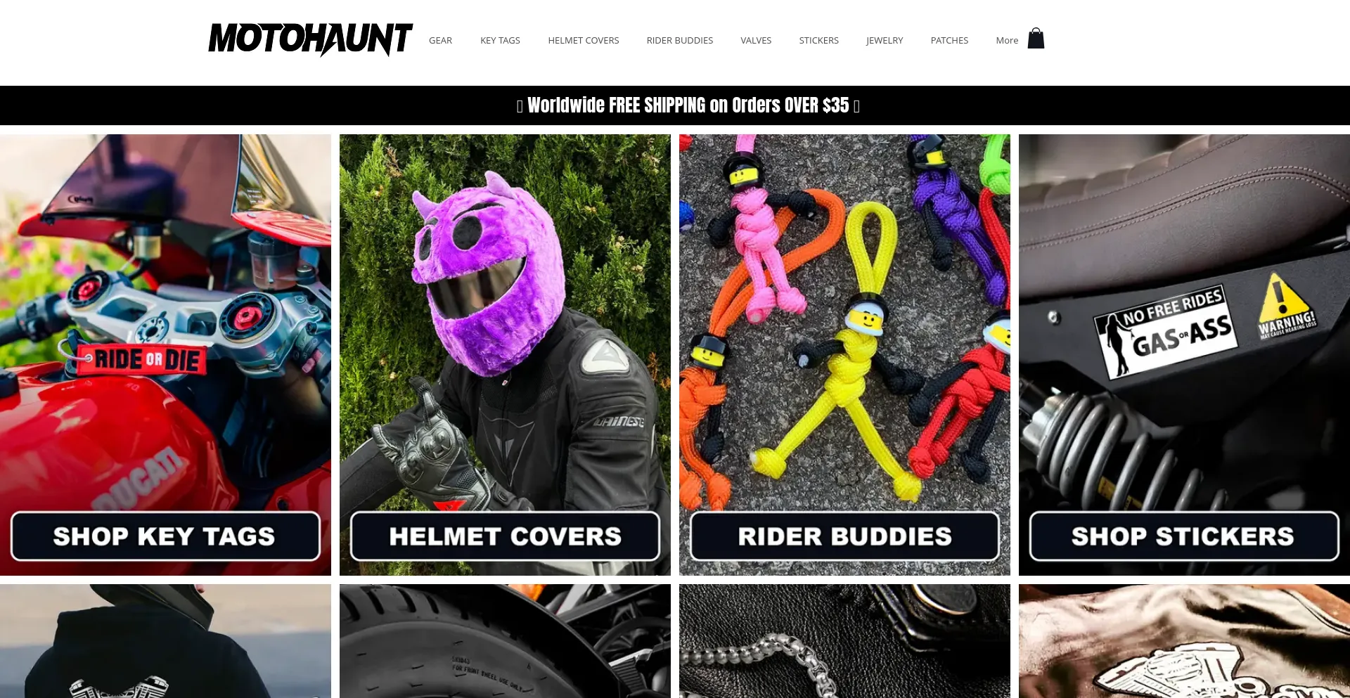 Screenshot of motohaunt.com homepage