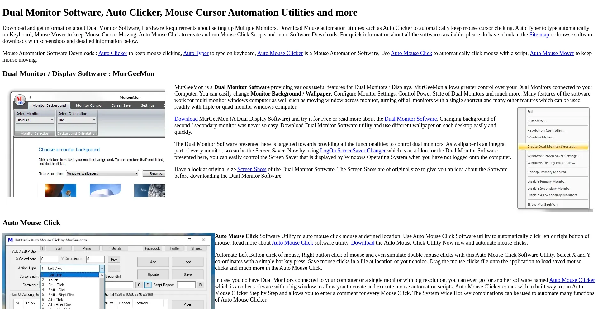 Screenshot of murgee.com homepage