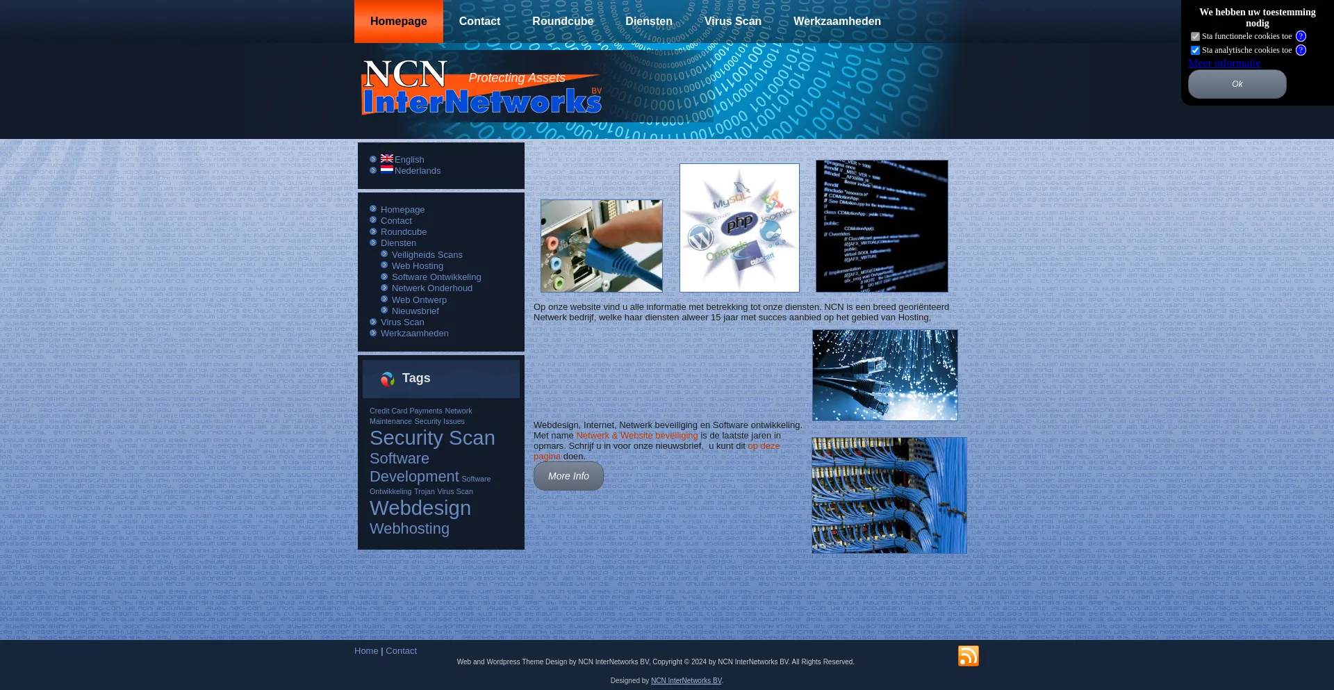 Screenshot of ncn.nl homepage