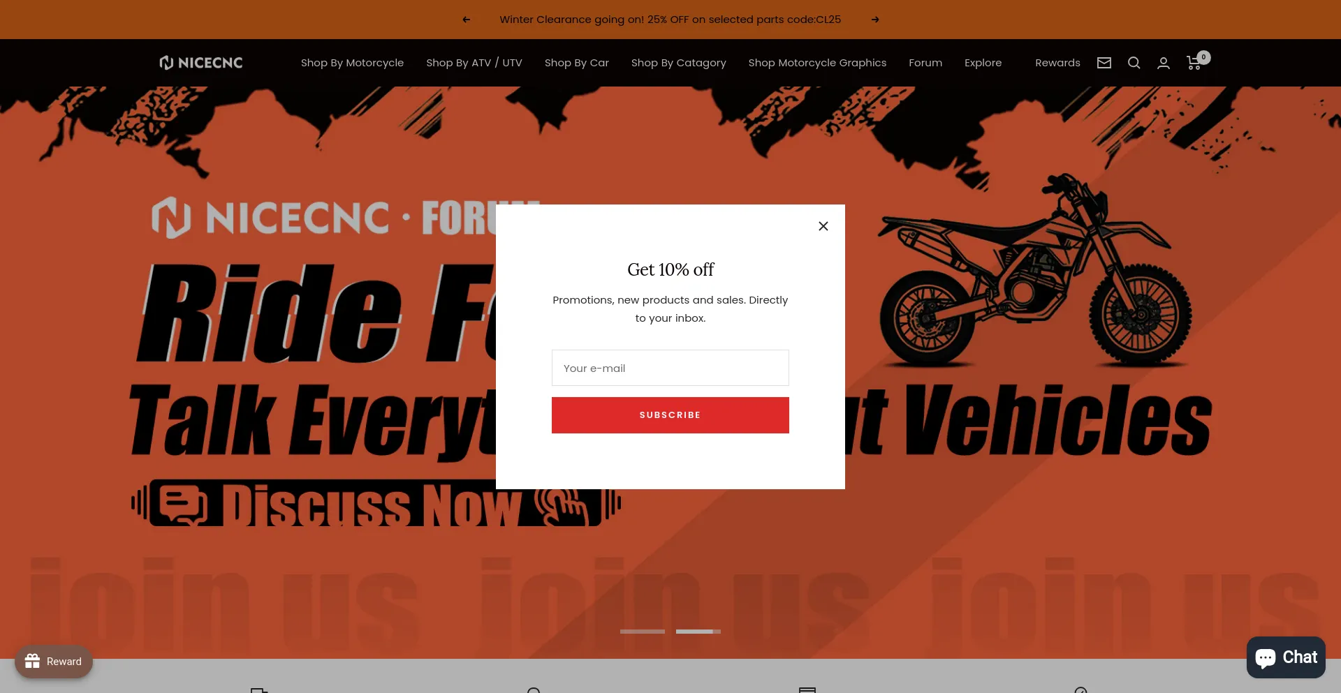 Screenshot of nicecnc.com homepage