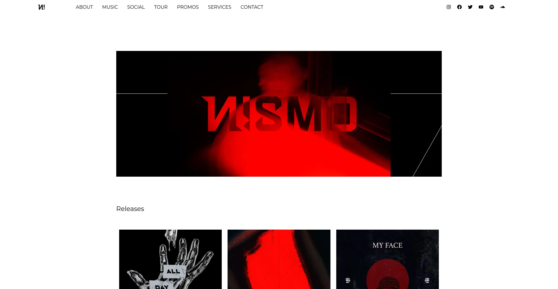 Screenshot of nismo-official.com homepage