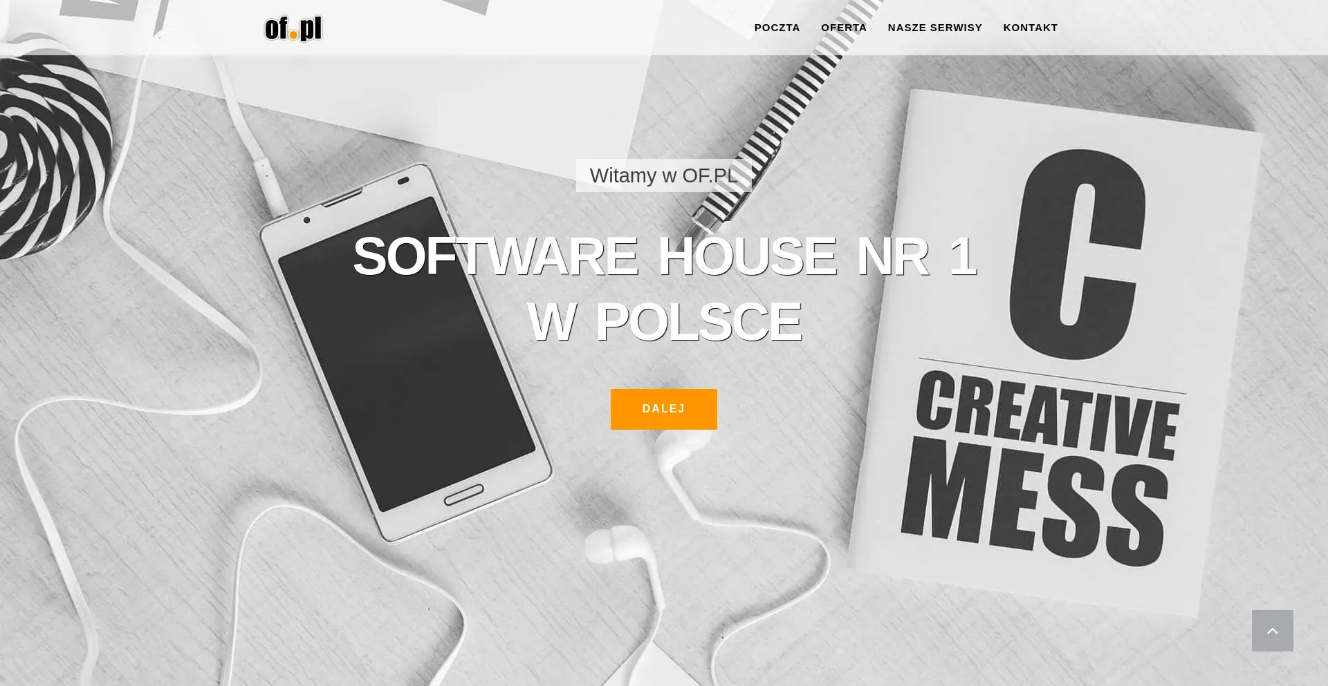 Screenshot of of.pl homepage