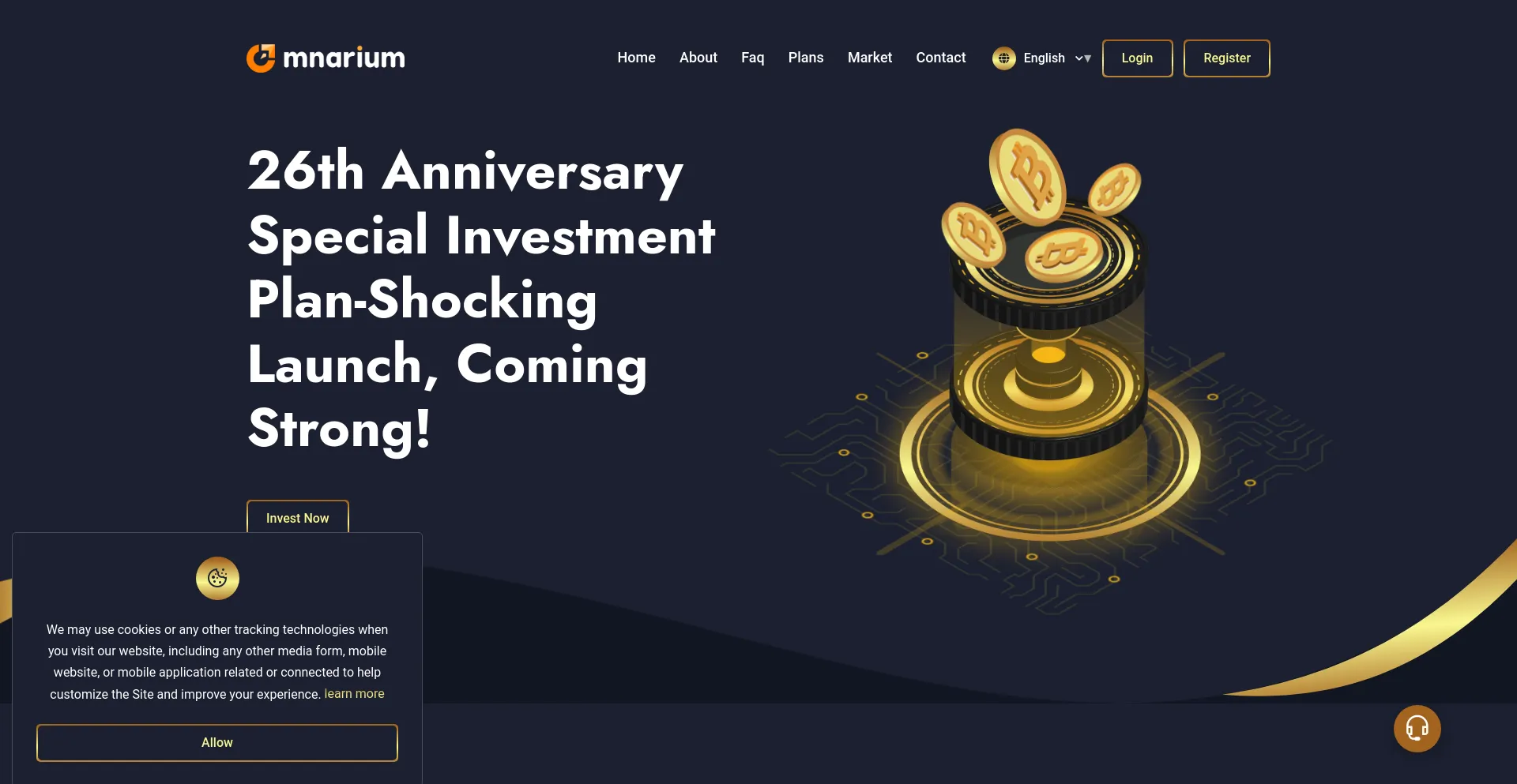 Screenshot of omnarium.com homepage