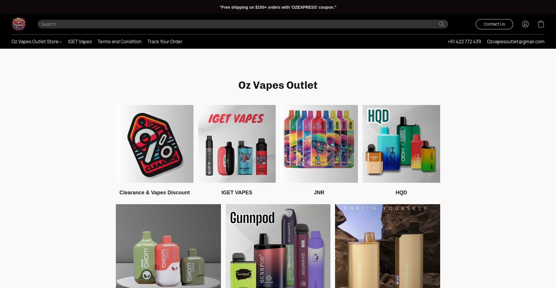 ozvapesoutlet.com