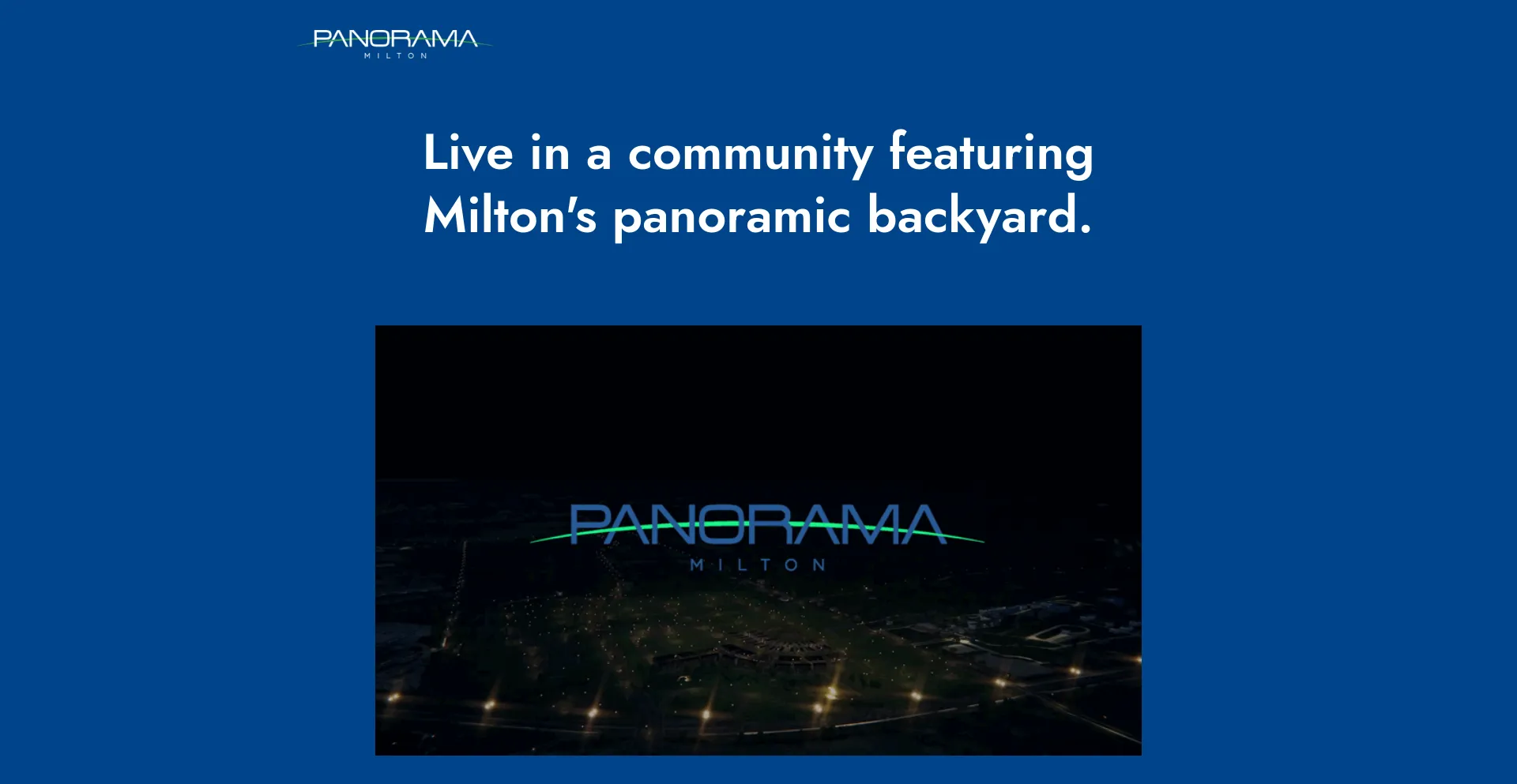 Screenshot of panorama-milton.ca homepage