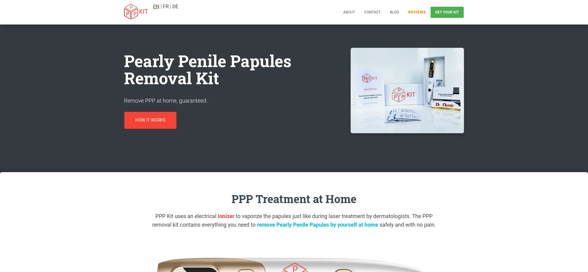 Screenshot of pppkit.com homepage