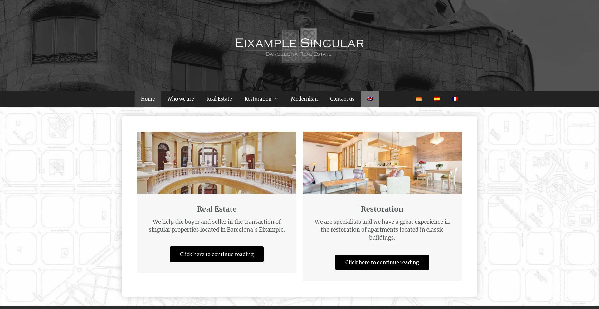 Screenshot of primeflats.casa homepage