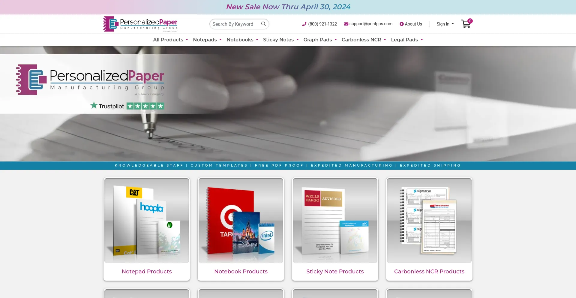 Screenshot of printpps.com homepage