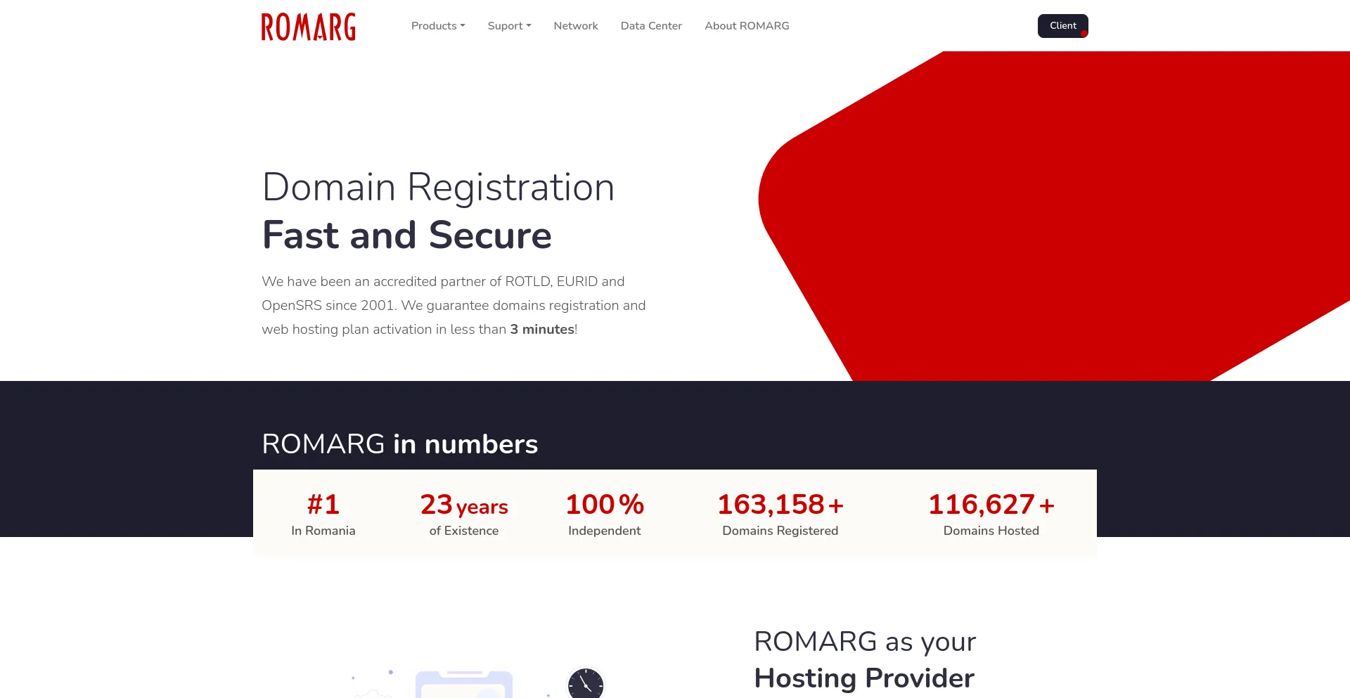 Screenshot of romarg.com homepage