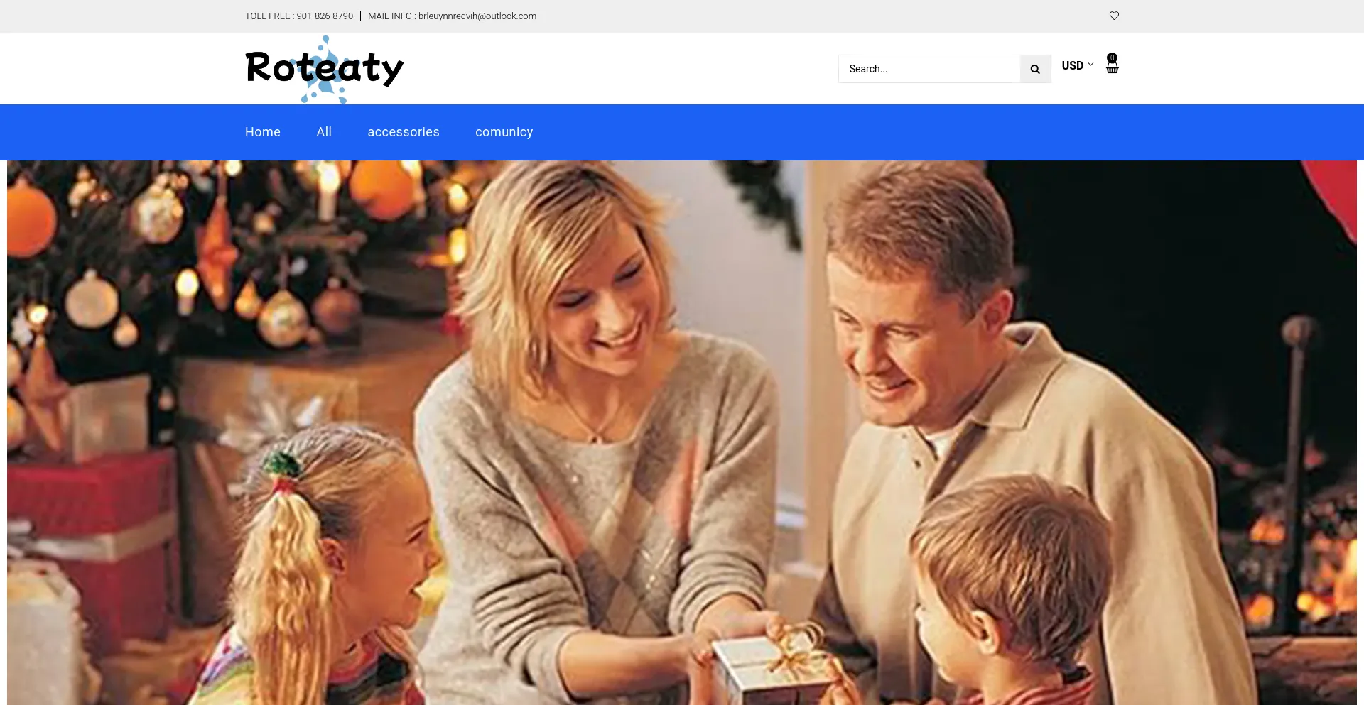 Screenshot of roteaty.com homepage