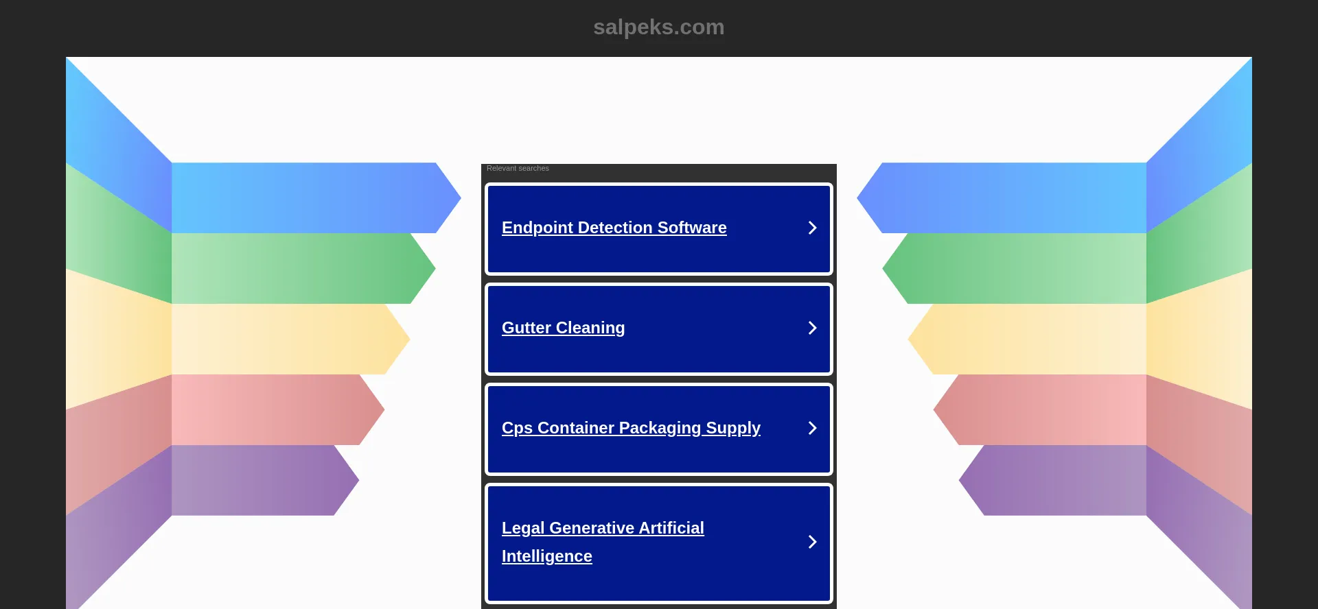 Screenshot of salpeks.com homepage