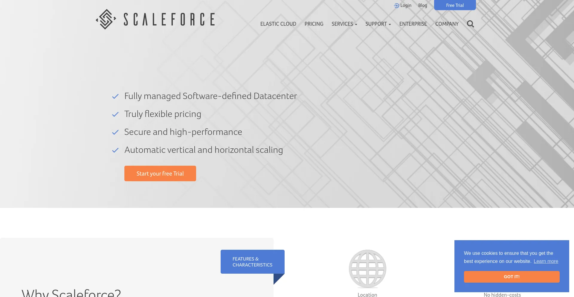 Screenshot of scaleforce.com.cy homepage