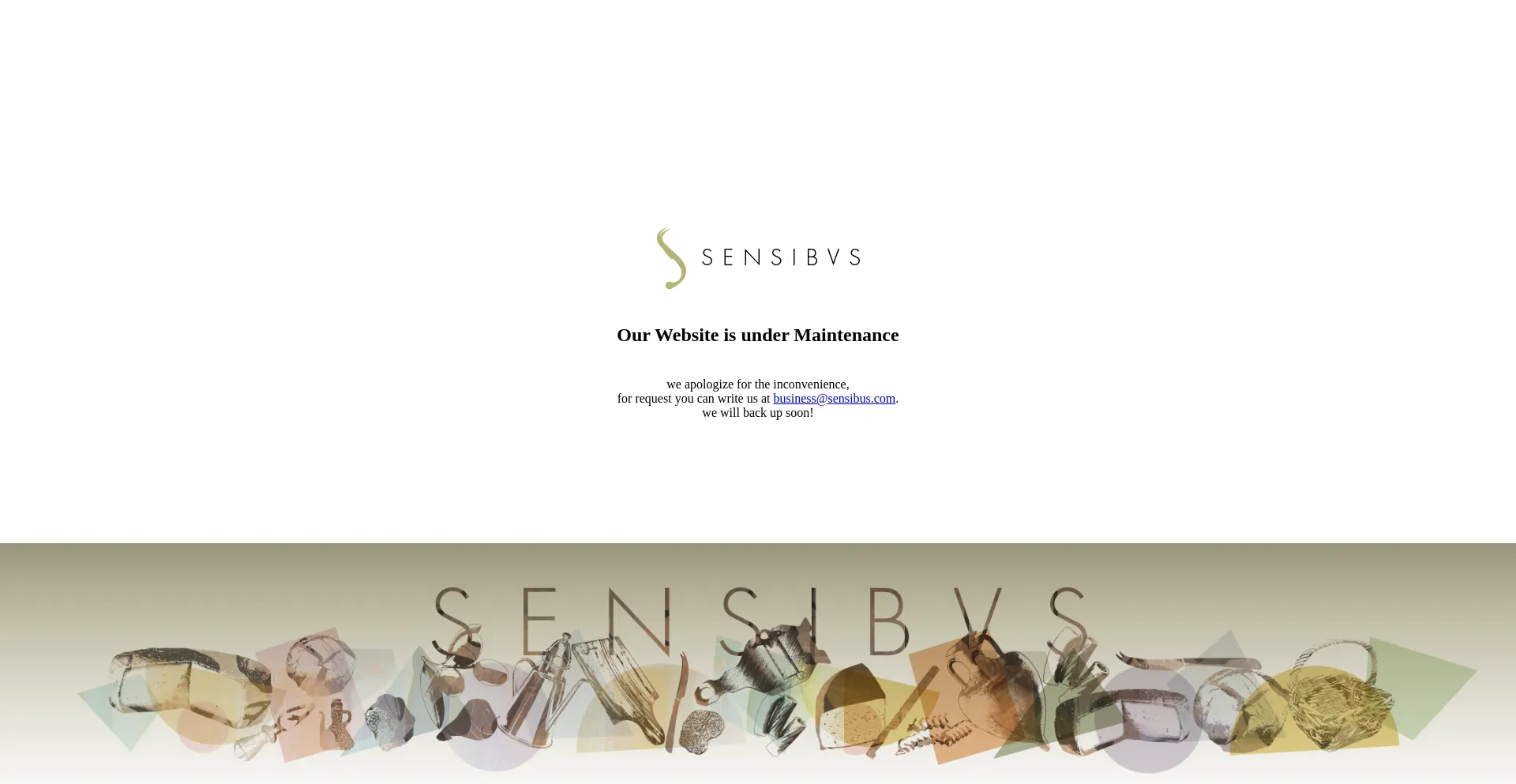 Screenshot of sensibus.com homepage