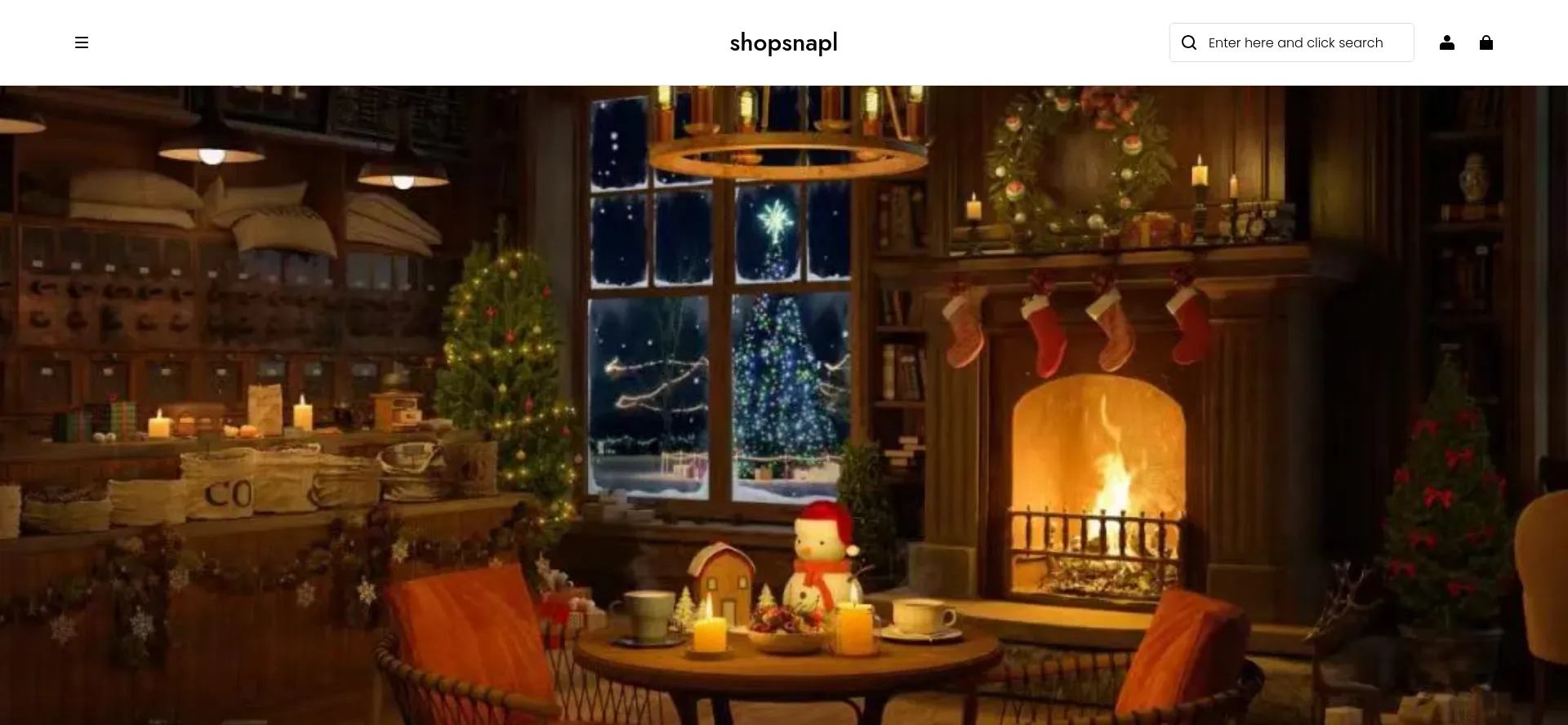 Screenshot of shopsnapl.com homepage