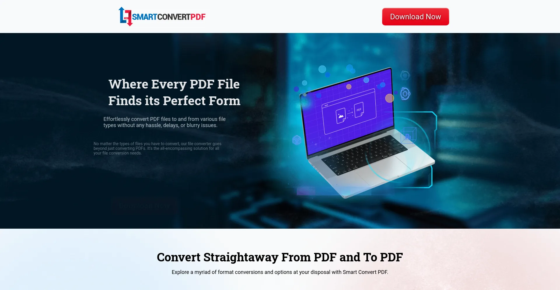 Screenshot of smartconvertpdf.com homepage