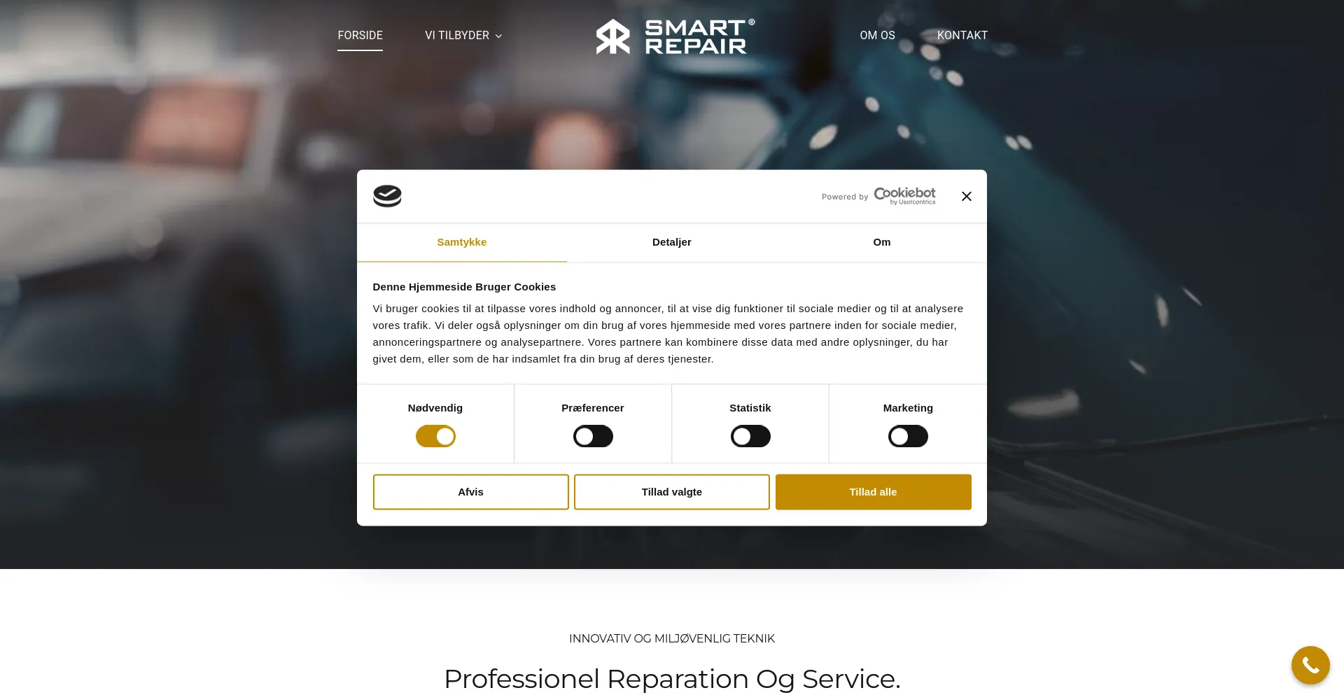 Screenshot of smartrepair.pro homepage