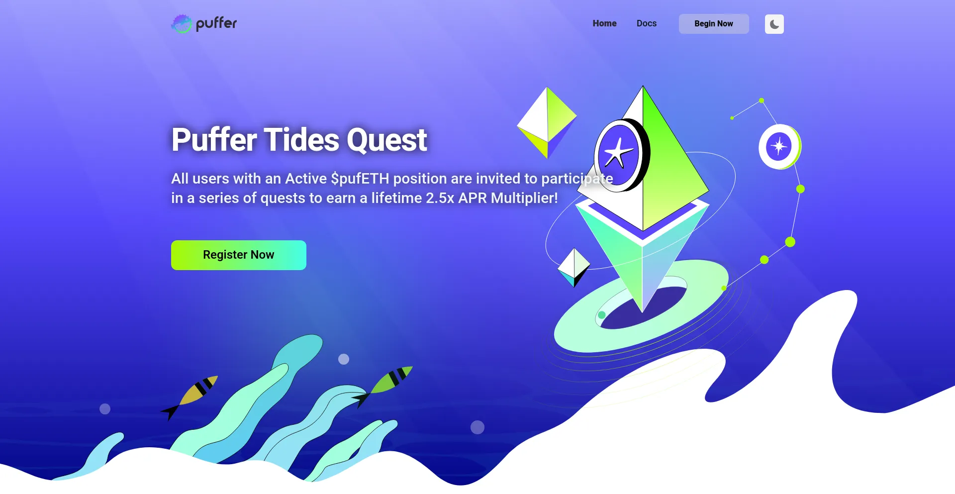 Screenshot of stake-puffer.com homepage