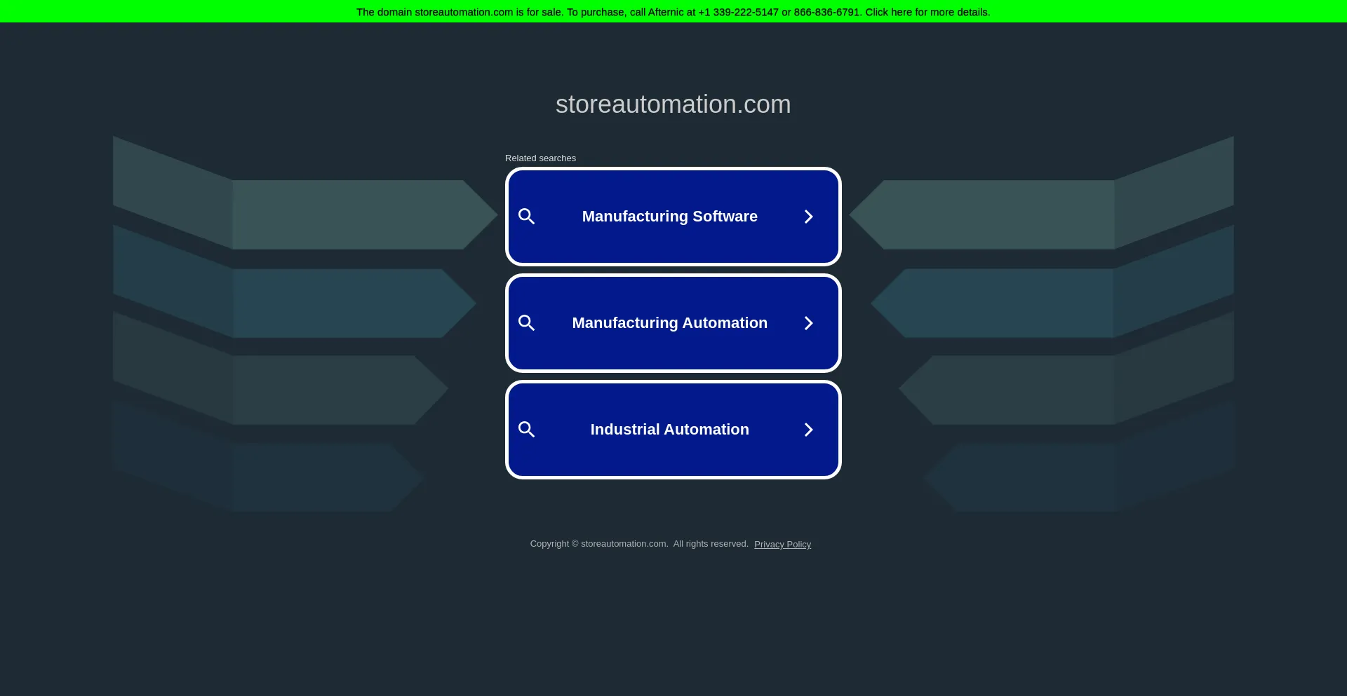 Screenshot of storeautomation.com homepage