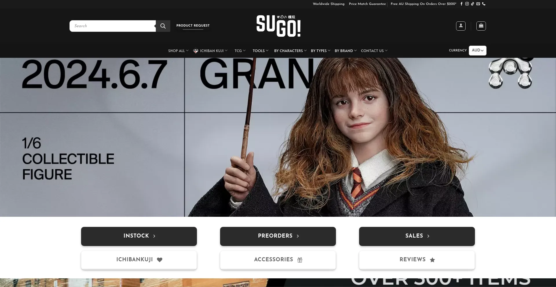 Screenshot of sugotoys.com.au homepage