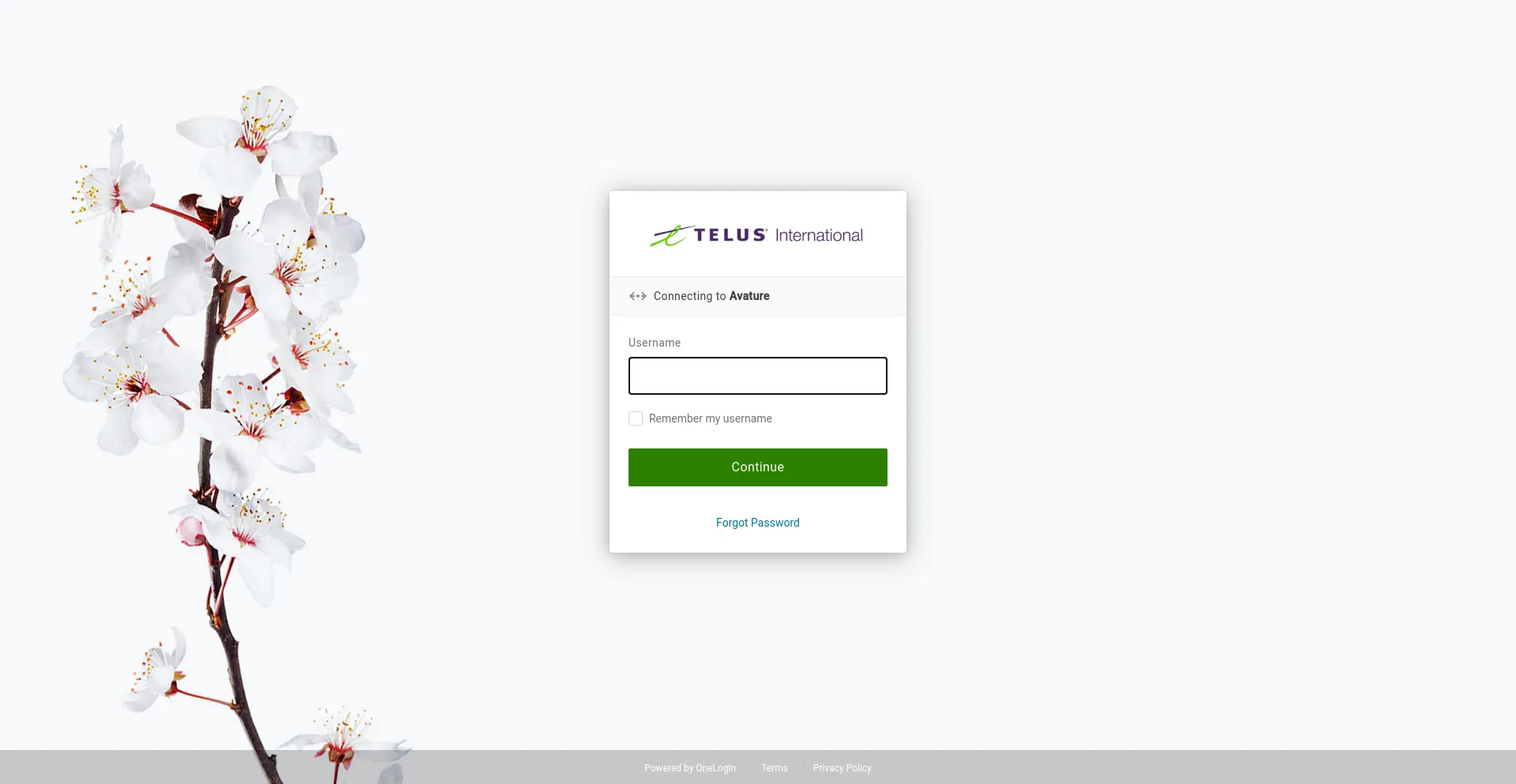 Screenshot of telusinternational.avature.net homepage