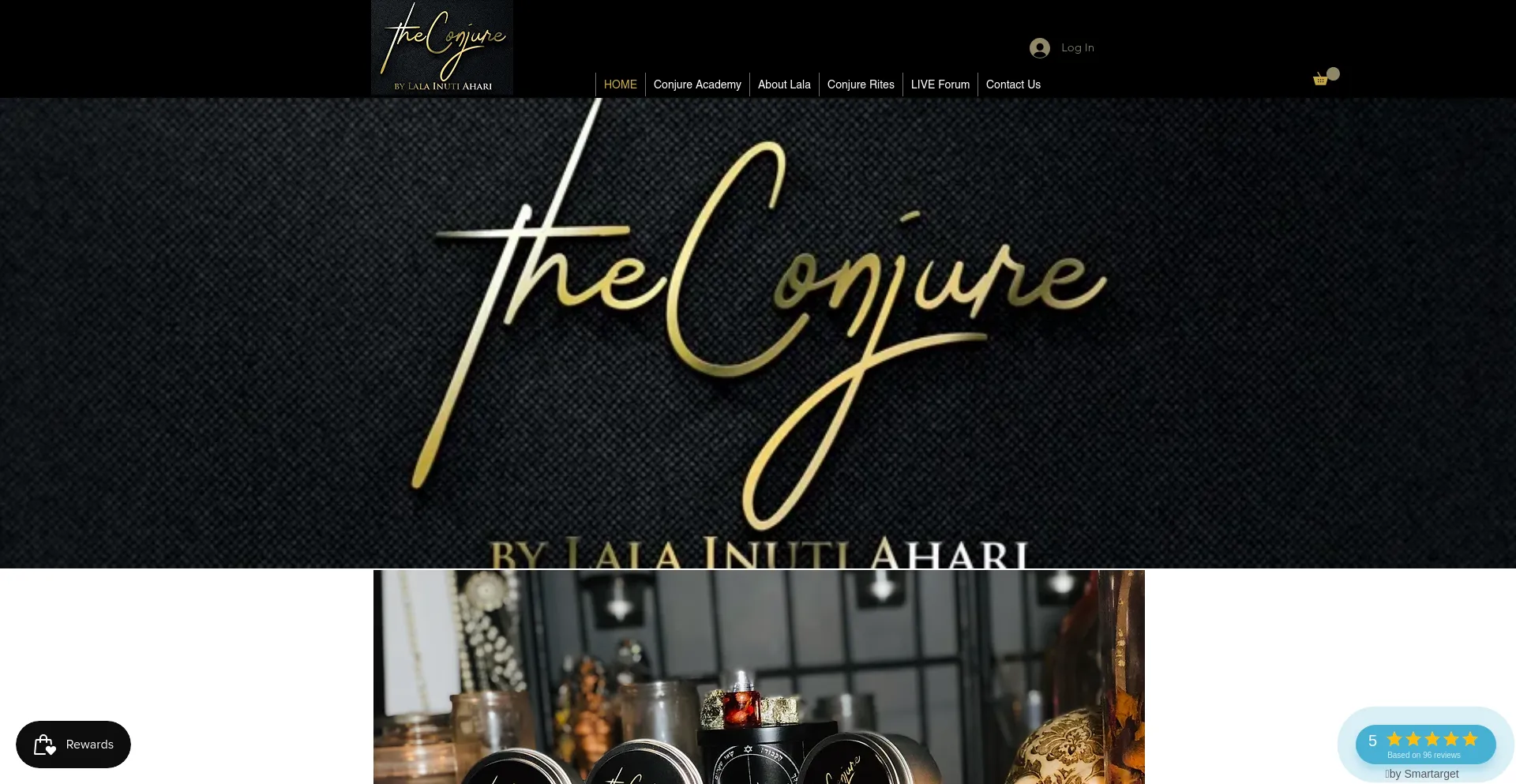 Screenshot of theconjure.com homepage