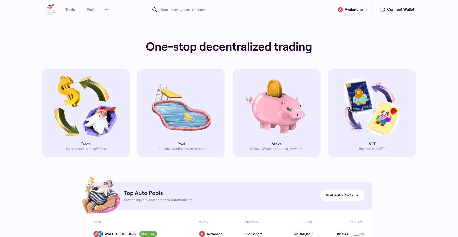 Screenshot of traderjoexyz.in homepage