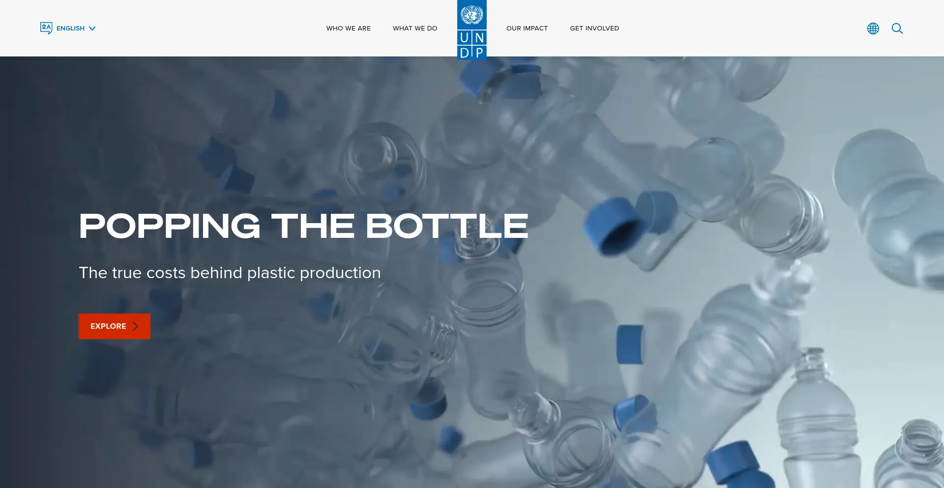 Screenshot of undp.org homepage