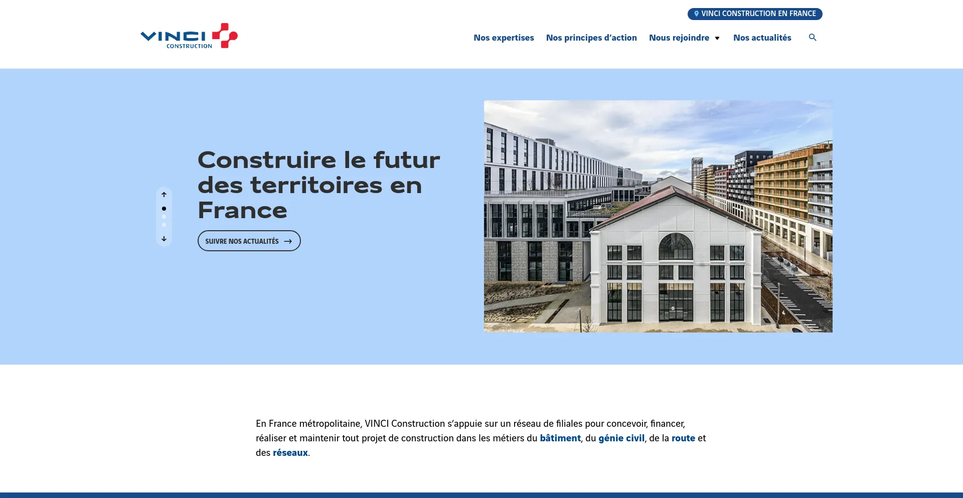 Screenshot of vinci-construction-france-tp-lyon.fr homepage