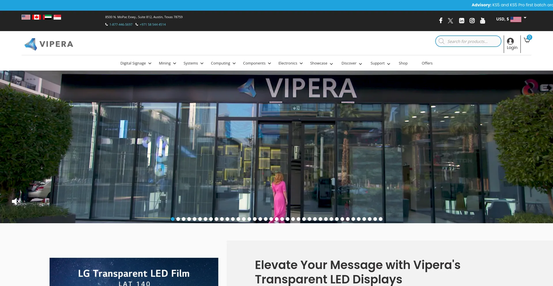 Screenshot of viperatech.com homepage