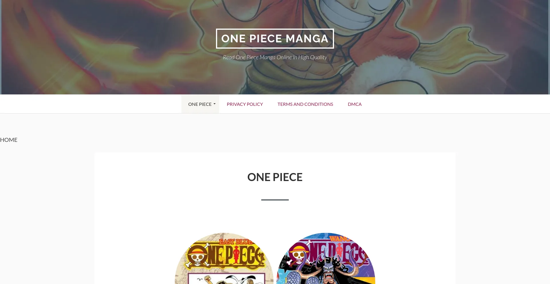 Screenshot of w21.onepiece-manga-online.net homepage