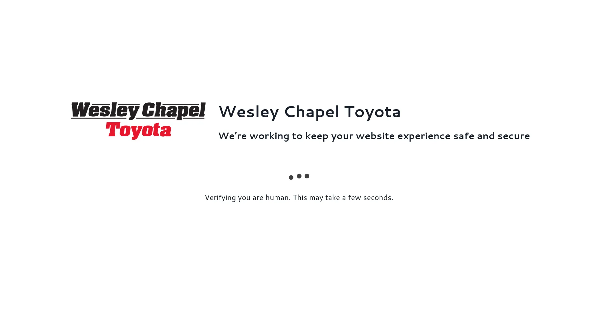 Screenshot of wesleychapeltoyota.com homepage