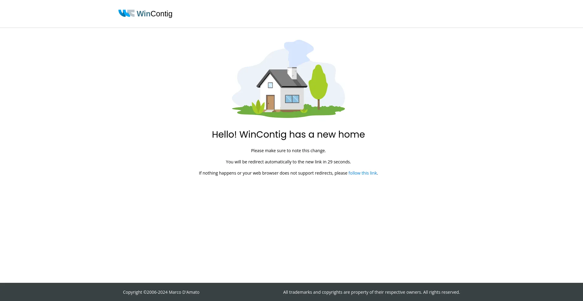 Screenshot of wincontig.mdtzone.it homepage