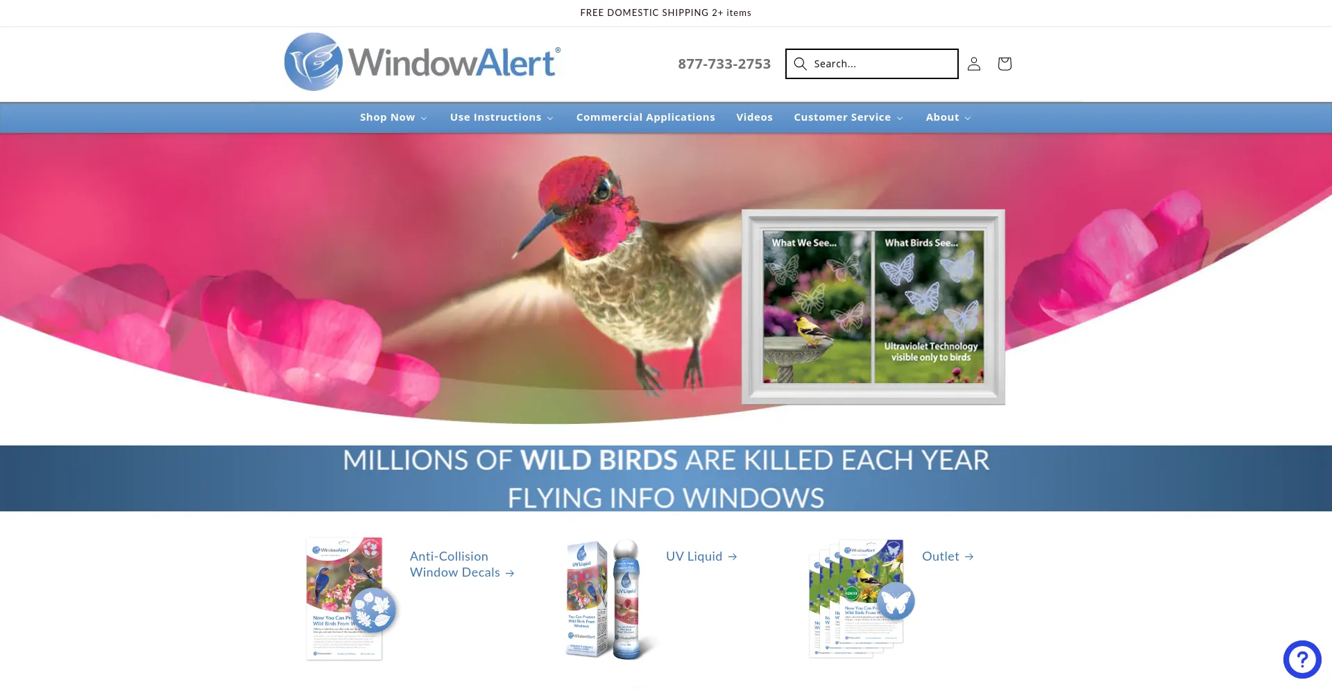 Screenshot of windowalert.com homepage