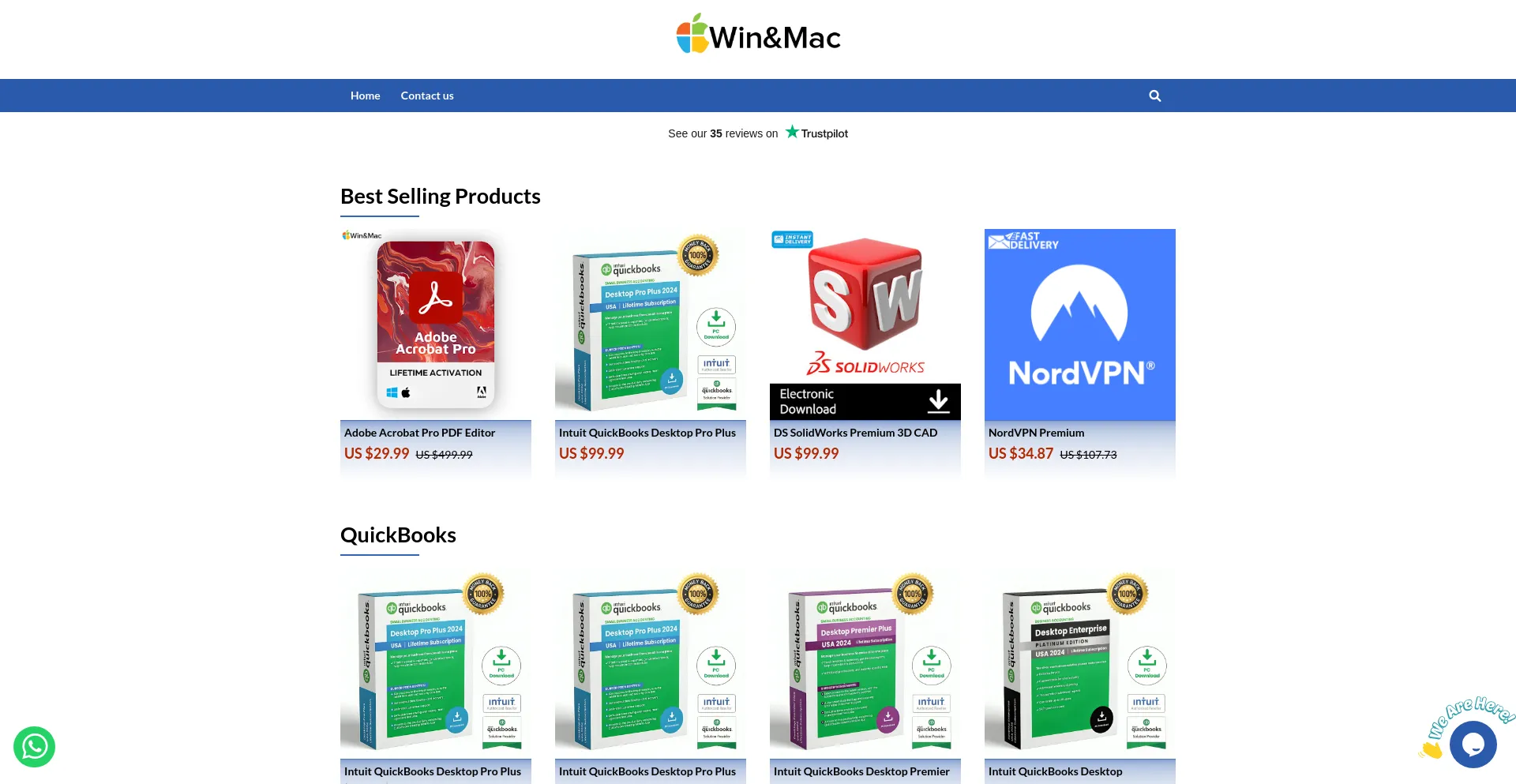 Screenshot of winnmac.com homepage