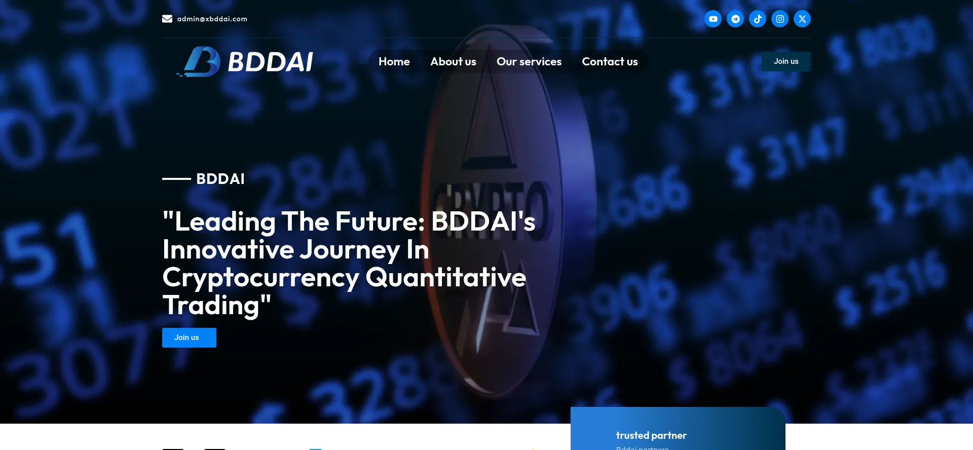 Screenshot of xbddai.com homepage